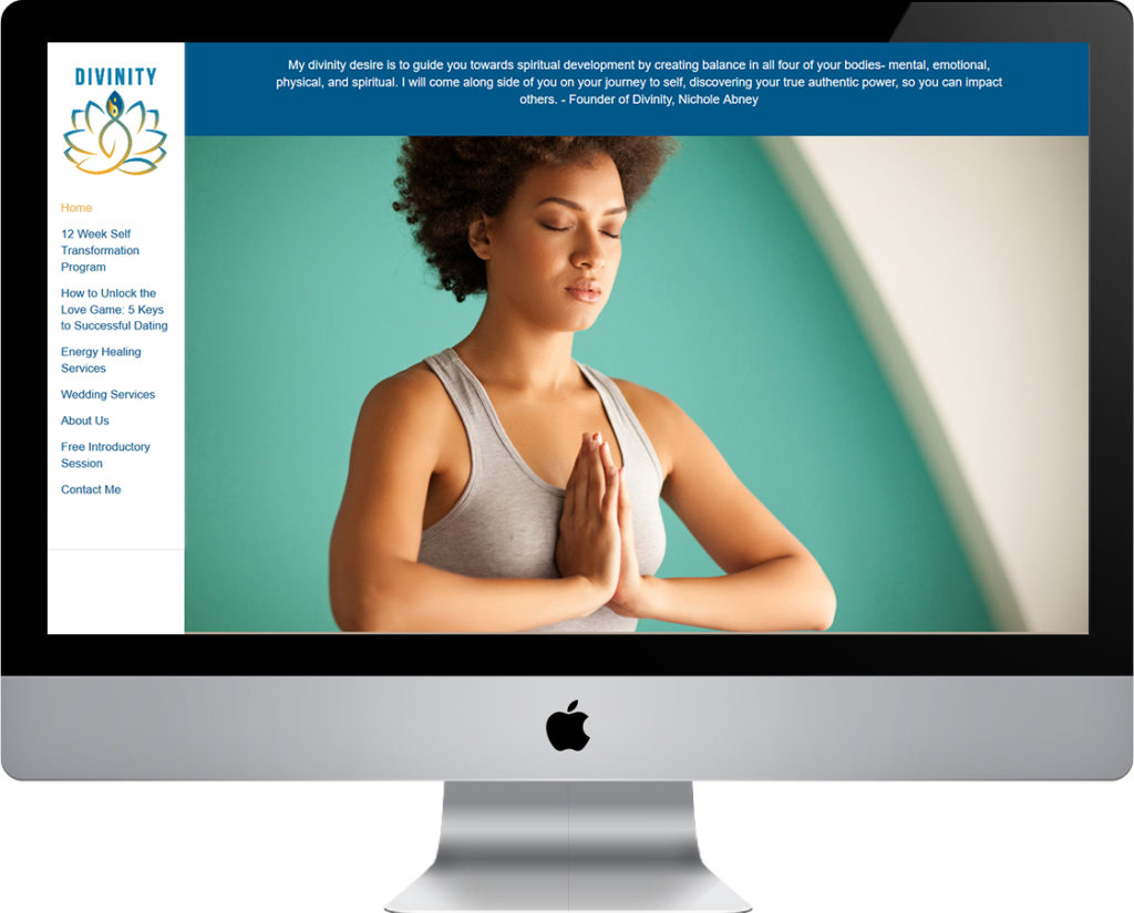 Divinity website for Nichole Abney