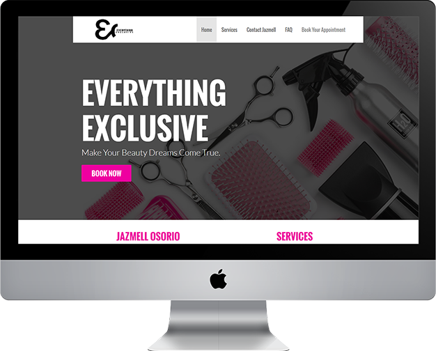 Everything Exclusive website screenshot