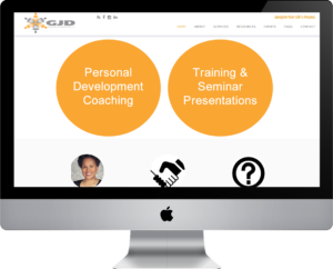 GJD Coaching & Consulting web design by Pretty Pages in Aurora, Colorado